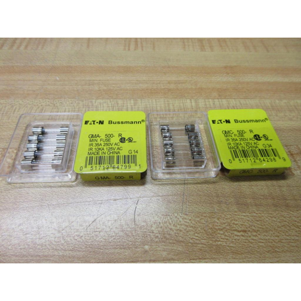 Buss GMA-500-R Bussmann Fuse Cross Ref 6F093 (Pack of 10)