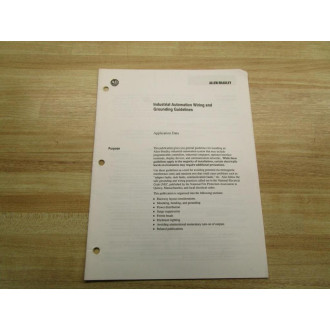Allen Bradley 955116-31 Manual For Industrial Automation Wiring - Used