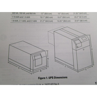 Powerware 164201403 A Installation Guide For Ferrups FEQFE UPS - Used