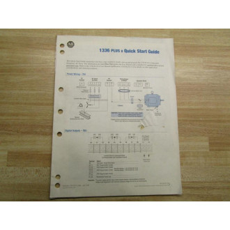 Allen Bradley 188747 Quick Start Guide For 1336 Plus II 188747 (02) - Used