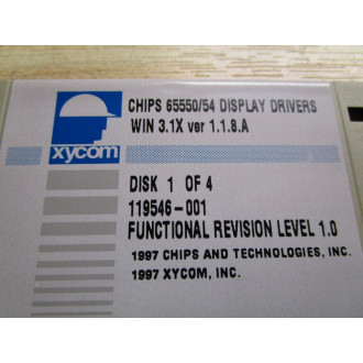 Xycom 119546-001 Software Disk Set - Used