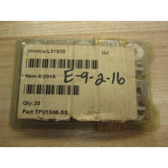 Unijet TPU1506-SS Flat Fan Spray Tip (Pack of 20)