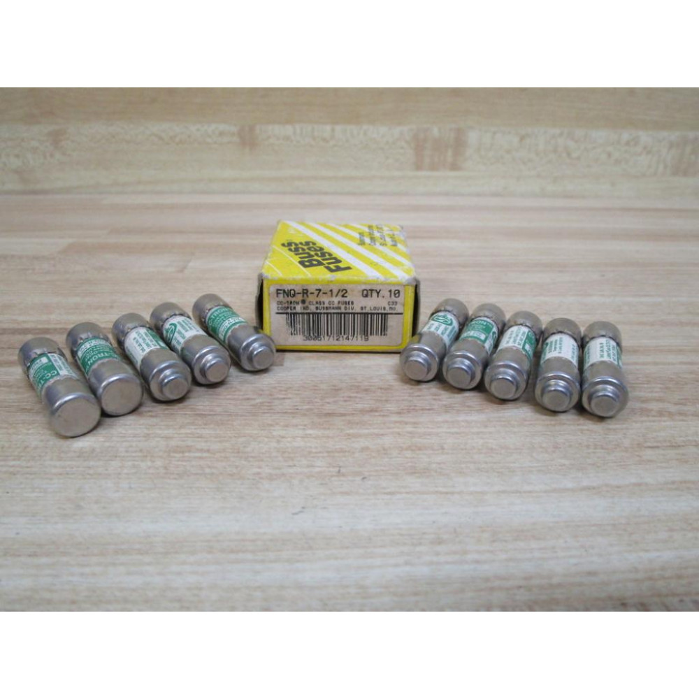 Buss FNQ-R-7-12 Bussmann Fuse Cross Ref 1CV05 (Pack of 10)
