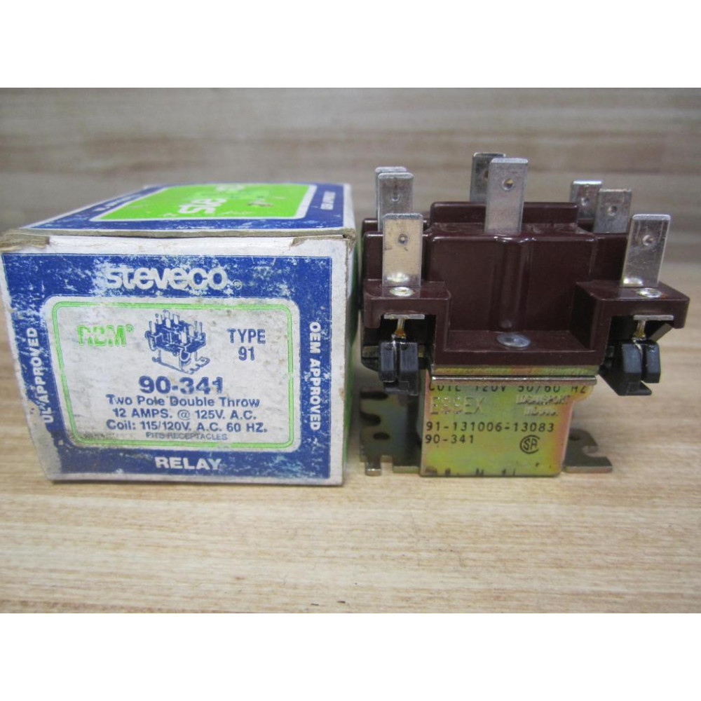 White-RodgersSteveco Products 90-341 Type 91 Relay 90341 (Pack of 2)