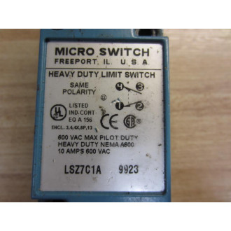 Micro Switch LSZ7C1A Honeywell Limit Switch - Used