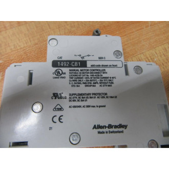 Allen Bradley 1492-CB1G200 Breaker 1492CB1G200 20A 20ASeries C (Pack of 3) - Used