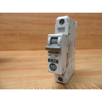 Allen Bradley 1492-CB1G200 Breaker 1492CB1G200 20A 20ASeries C (Pack of 3) - Used
