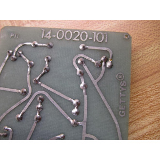 Gettys 14-0020-101 Circuit Board 140020101 - Used