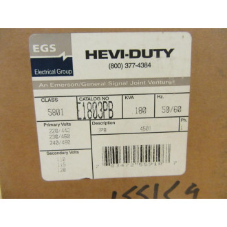 EGS E1803PB Hevi-Duty Transformer