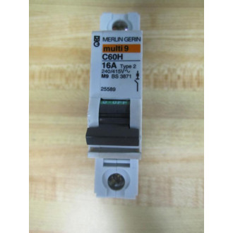 Merlin Gerin 25589 Square D Breaker 16A MG25589 Schneider - New No Box