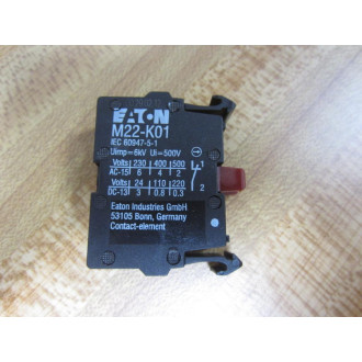 Moeller Klockner M22-K01 Eaton Block M22K01 Cutler Hammer