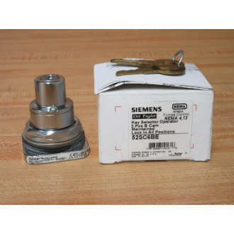 Siemens 52SC6BE Furnas Selector Switch With Key