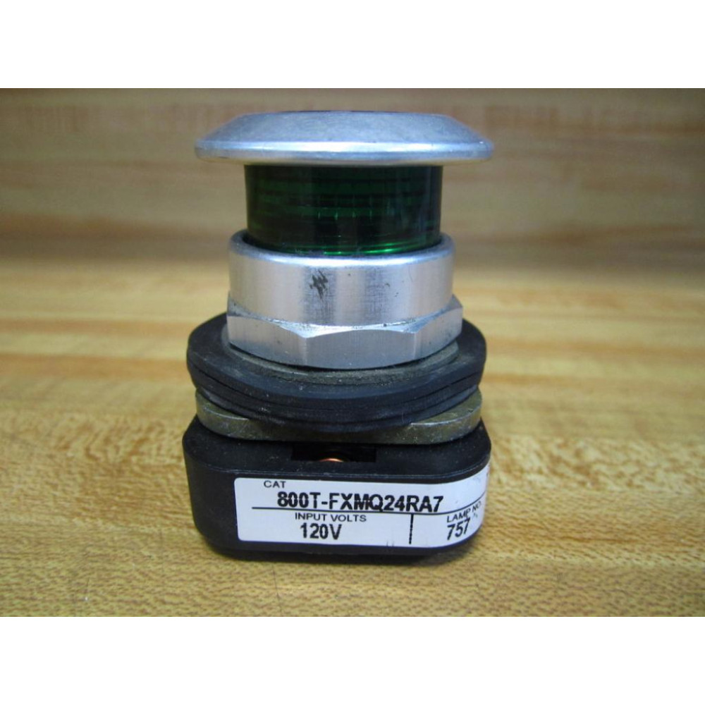 Allen Bradley 800T-FXMQ24RA7 Push Button Switch Green Button - Used