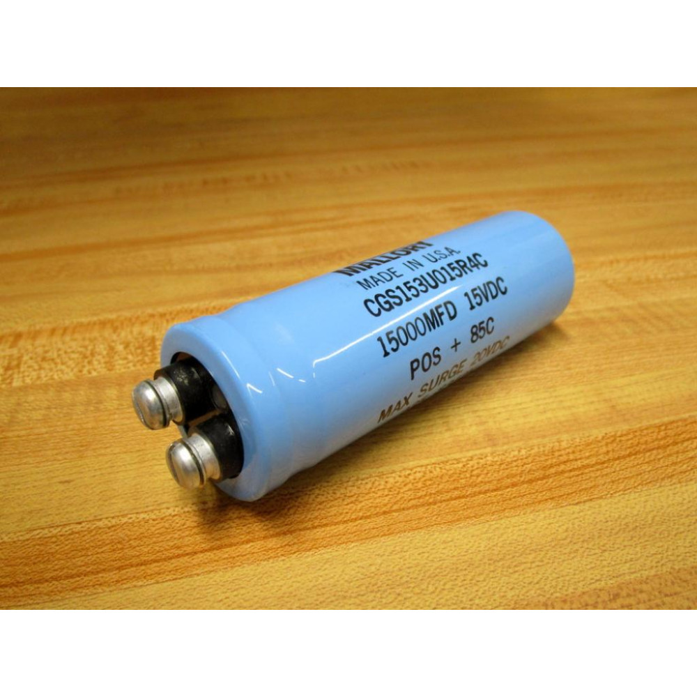 Mallory CGS153U015R4C Capacitor 15000MFD 15VDC - New No Box