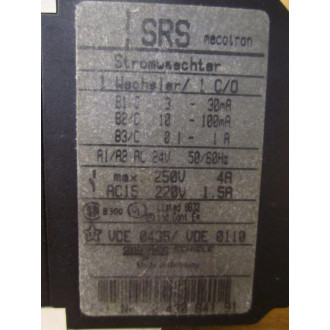 ABBEntrelec SRS Current Monitoring Relay - New No Box