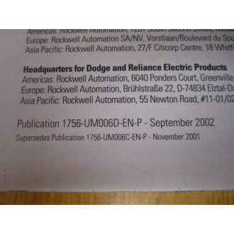 Allen Bradley 957689-42 Step & Configuration Manual 95768942 - Used