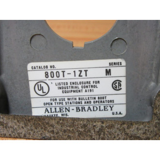 Allen Bradley 800T-1ZT Push Button Enclosure Cover 800T1ZT Series M -Cover only