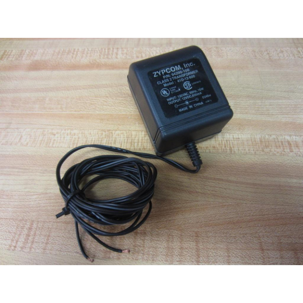 Zypcom 94200-100 Class 2 Transformer 41D-12-600 - Used
