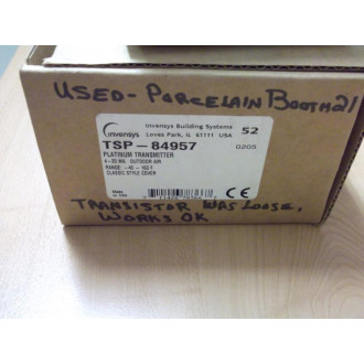 Barber Colman TSP-84957 Temperature Transmitter TSP84957 - Used