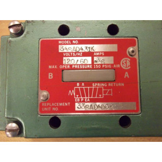 Numatics 34SAD431K Valve - Used