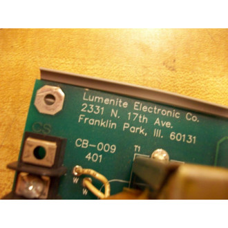 Lumenite CB-009 Relay Board CB009 - Used