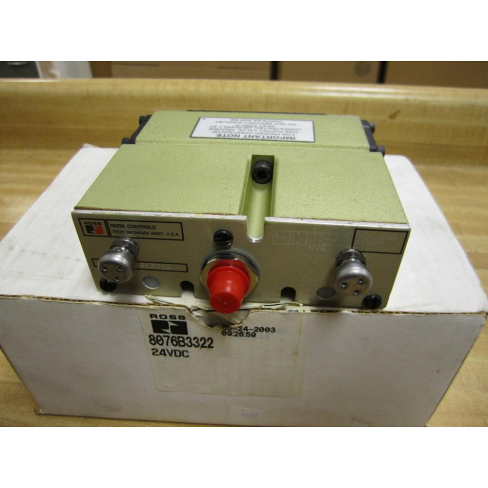 Ross 8076B3322 Solenoid Pilot Valve