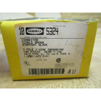 Hubbell 5324 HBL5324 Connector (Pack of 7) - New No Box