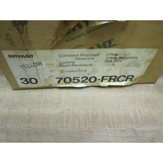 Bryant 70520-FRCR Receptacle (Pack of 34)