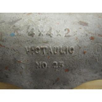 Victaulic 4 X 4 X 2 Style 25 Reducing Tee - New No Box