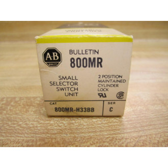 Allen Bradley 800MR-H33BB Selector Switch 800MRH33B "No Key"