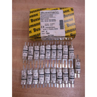 Bussmann NITD6 Fuse 6A 550V (Pack of 19)