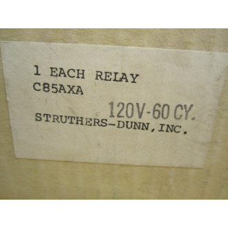 Struthers Dunn C85AXA Struthers-Dunn Relay 120V 60 Hz