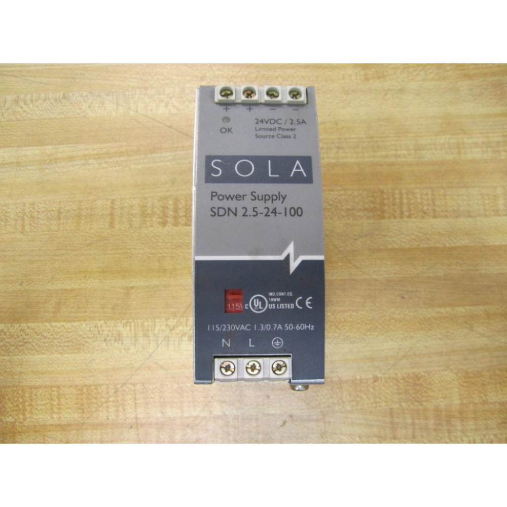 Sola Electric SDN 2.5-24-100 Power Supply SDN2524100 - New No Box