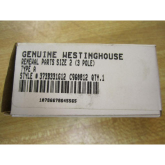 Westinghouse 373B331G12 Renewal Parts