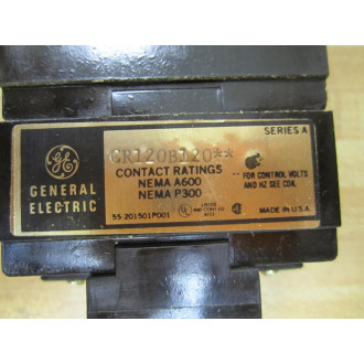 GE General Electric CR120B12022 Industrial Relay