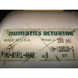 Numatics P1AU-01A1L-AAA0 Cylinder P1AU01A1LAAA0 - New No Box