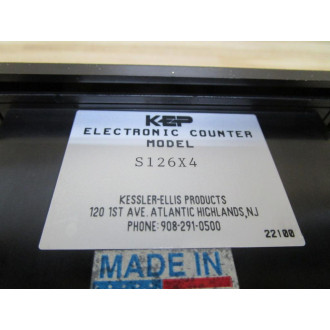 Kessler-Ellis S126X4 Electronic Counter