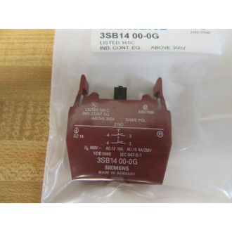 Siemens 3SB1400-0G Contact Block 3SB14000G