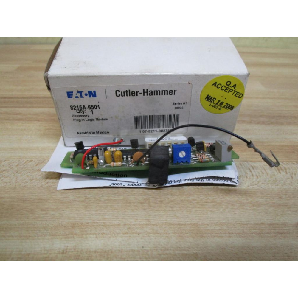 Cutler Hammer 8215A-6501 Eaton Logic Module 8215A6501