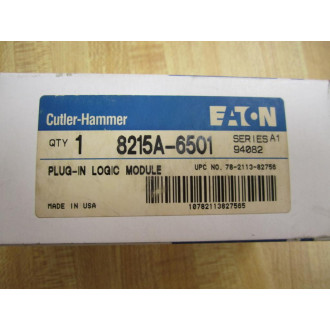 Cutler Hammer 8215A-6501 Eaton Logic Module 8215A6501