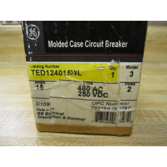 General Electric TED124015WL Circuit Breakers Model 3