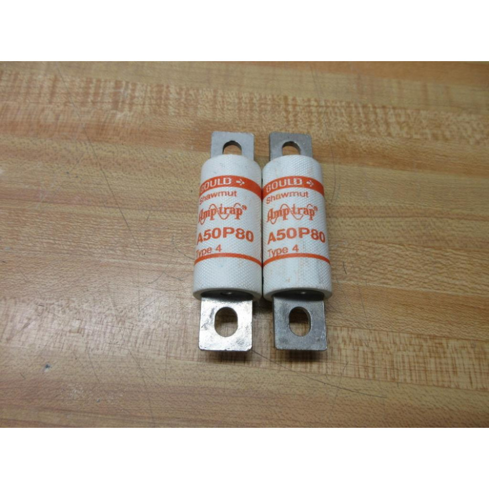Gould Shawmut Ferraz A50P80-4 Mersen Fuse A50P80 (Pack of 2) - New No Box