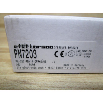 IFM Efector PN7203 Sensor PN-025-RBN14-QFRKGUSV