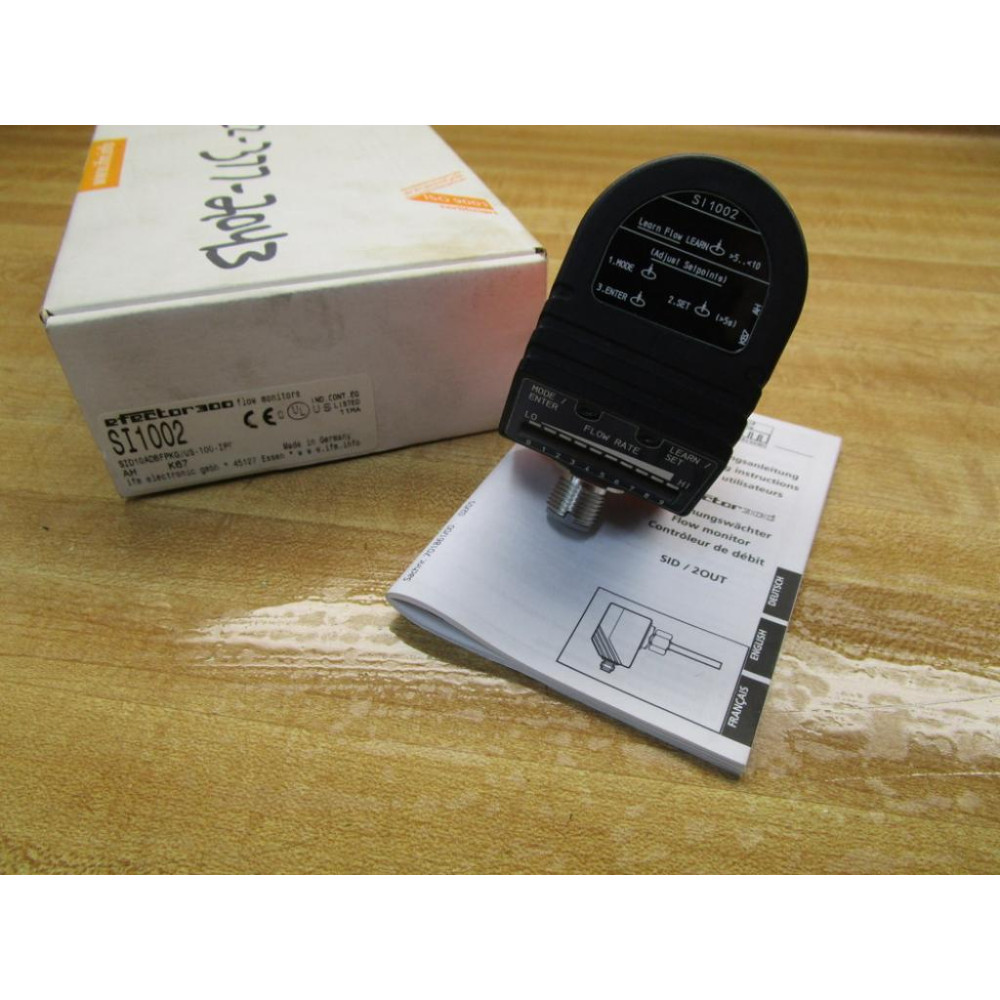 IFM Efector SI1002 Flow Monitor SID10ADBFPKGUS-100-IPF