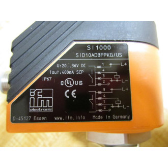 IFM Efector SI8503 Flow Monitor SID10ADBFPKGUS wE40107