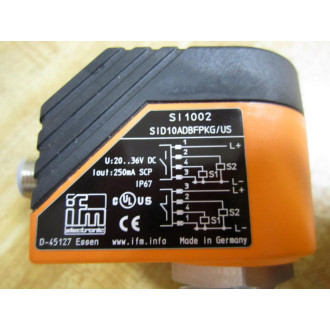 IFM Efector SI1002 Flow Monitor SID10ADBFPKGUS-100-IPF