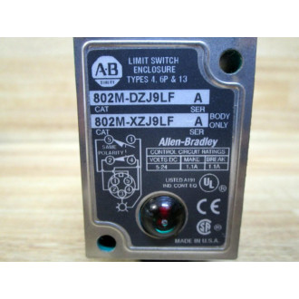 Allen Bradley 802M-DZJ9LF Limit Switch 802MDZJ9LF
