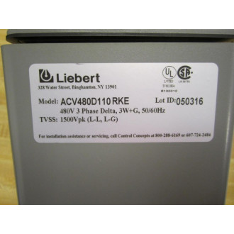 Liebert ACV480D110RKE Surge Suppressor - New No Box