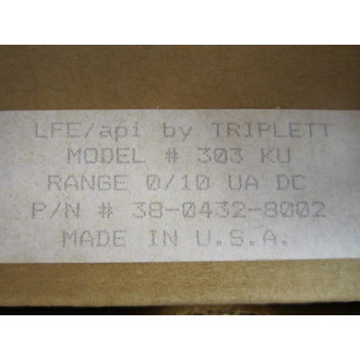 API 38-0432-8002 303KU Shielded Meter