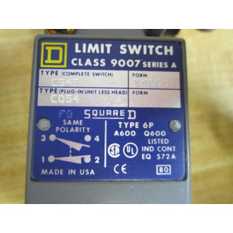 Square D 9007C54FY1901 Limit Switch 9007C54FY1901